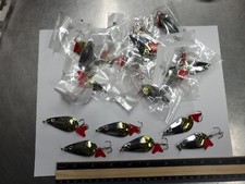 Lot of 60 Flash Spoons 3/8 oz. - Silver & Gold - 2.5" Salwater/Freshwater Bulk!!