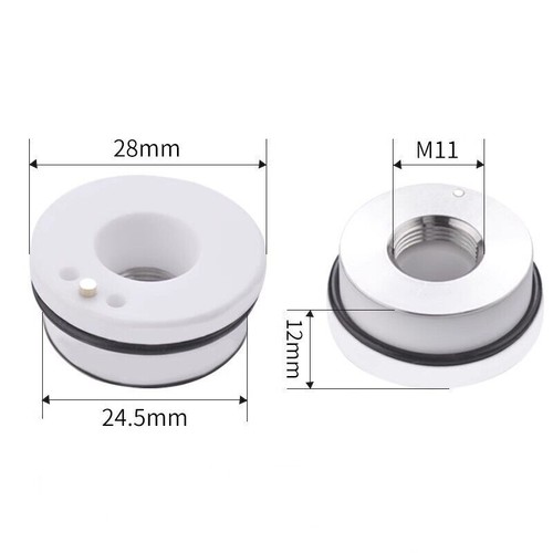Anello in ceramica laser M11x28x12 mm per taglierina metallo laser fibra D=28 mm - Foto 2 di 2