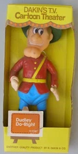 1976 Dakin's TV Cartoon Theater Plastic Toy: Dudley Do-Right, in original box