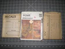 McCalls 8944 Home Decorating Essential Access Chair Covers Runner Mats Mantel