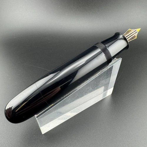 New Clip Jumbo Ebonite Eyedropper Fountain Pen Steel Extra-Fine Nib Serviced - Picture 8 of 13