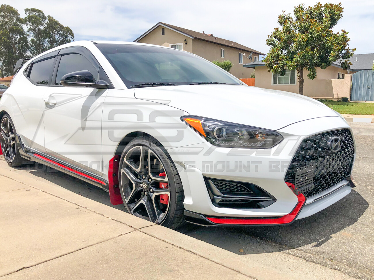 EOS Plate Full Size Front Tow Hook License Bracket For 19Up Hyundai