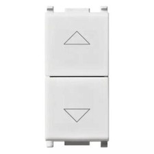 VIMAR PLANA - COMMUTATORE 2P 10AX A DUE TASTI BIANCO 14060