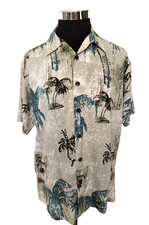 Koko Island Hawaiian Shirt Men's Size Medium Multicolor Tropical Casual Short Sl