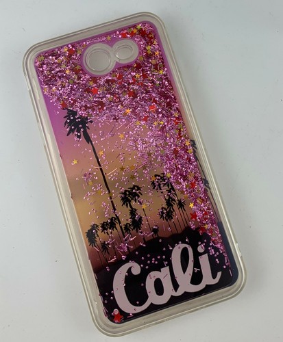 For Samsung Galaxy J7 V/J7 2017/Sky Pro/Prime Liquid Glitter California Design - Picture 9 of 12