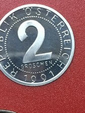 2 GROSCHEN MÜNZE ÖSTERREICH *1991* IN * PP* *RARITÄT* 