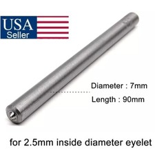 1PC 2.5mm Flanging Punch Rod Eyelets Grommet Ring Air Hole Semi Hollow Rivet NEW