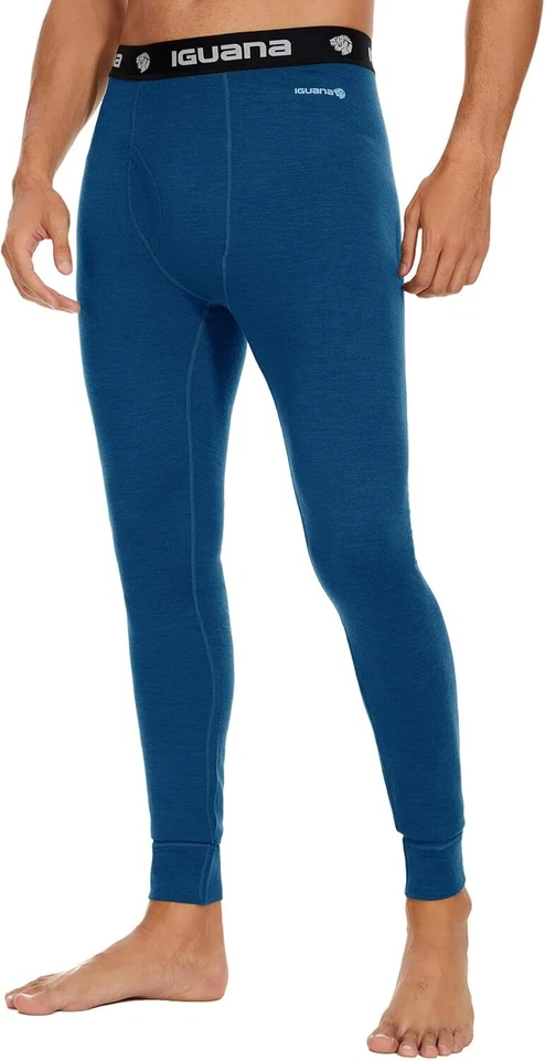 SPECIAL MAGIC Men's 100% Merino Wool Base Layer Pants Ski Winter Underwear Long Johns Bottom