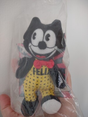 VTG FELIX THE CAT Production + Wendy's Stuffed Toy Outfit Bowtie 1996