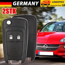 2x Auto Ersatz Klappschlüssel Gehäuse für Opel Astra J Insignia Corsa E Meriva B