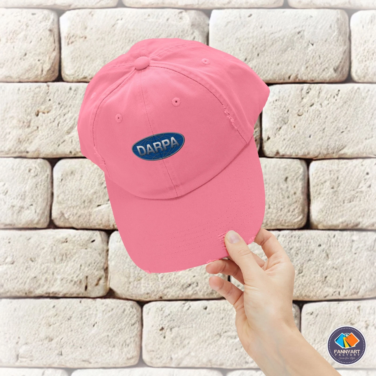 DARPA Emblem Unisex Distressed Cap