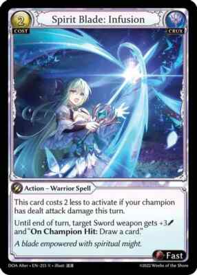Grand Archive Spirit Blade: Infusion EN-255 Rare Regular NM