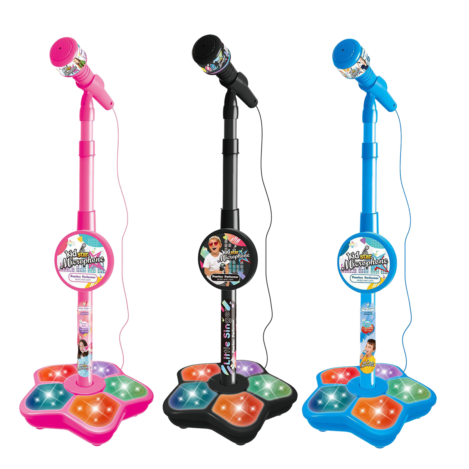 Karaoke Machine for Kids Singing Toy with Adjustable Height Sturdy
