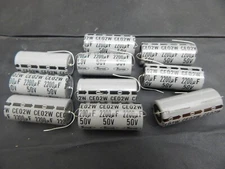10X MARCON CE02W1H228M ELECTROLYTIC 2200uF 2200mfd 50V 85C AXIAL CAPACITOR
