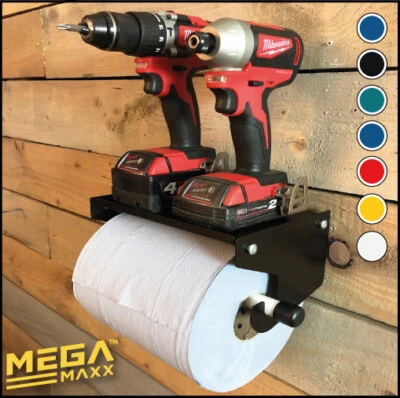 MEGAMAXX Industrial Blue Roll Paper Towel Dispenser Holder Workshop Garage Clean Station