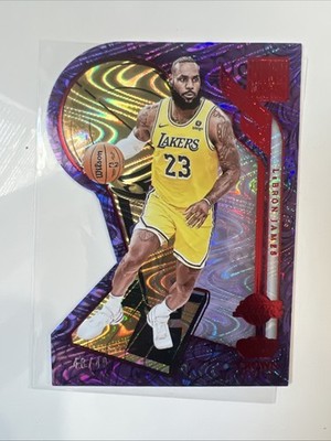2023-24 Panini Crown Royale - Hand Crafted LeBron James #8 Red /49