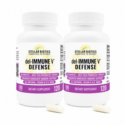 del-IMMUNE V DEFENSE - Advanced Immune Defense Formula, 120 Capsules -  2 PACK