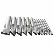 12-Piece 2mm-5mm Hole Punch Set  Steel Leather  Fabric Punching Tools Kit