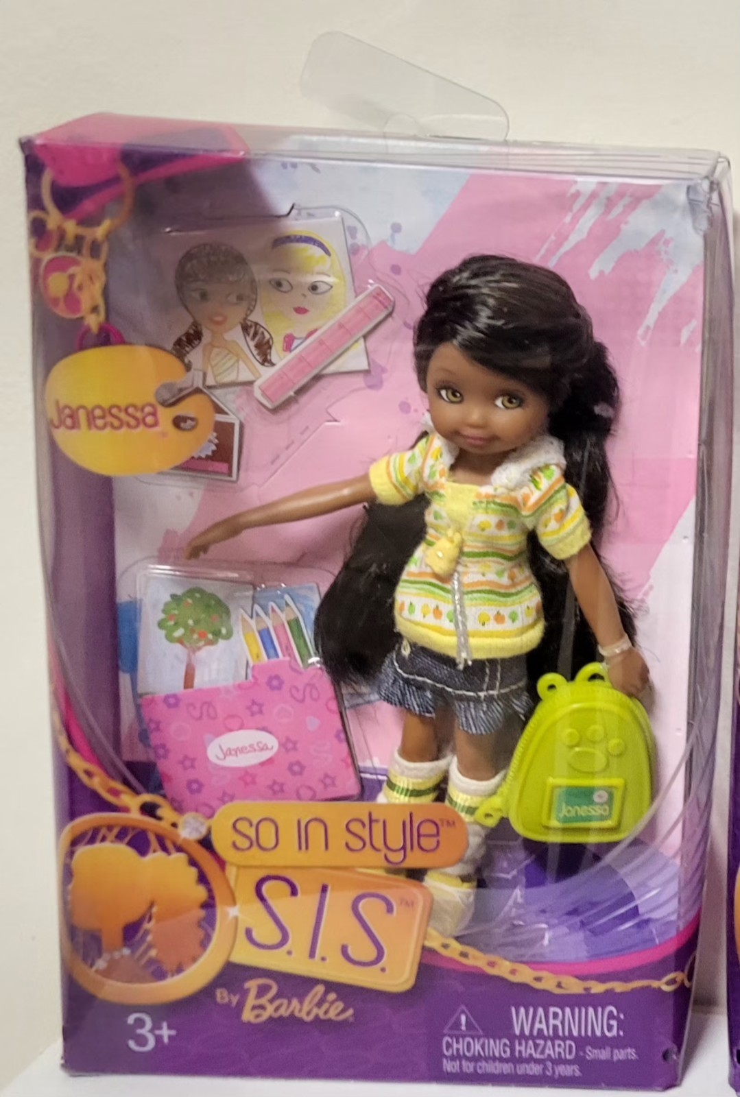Barbie So In Style Janessa Little Sister Doll P8827 Rare HTF