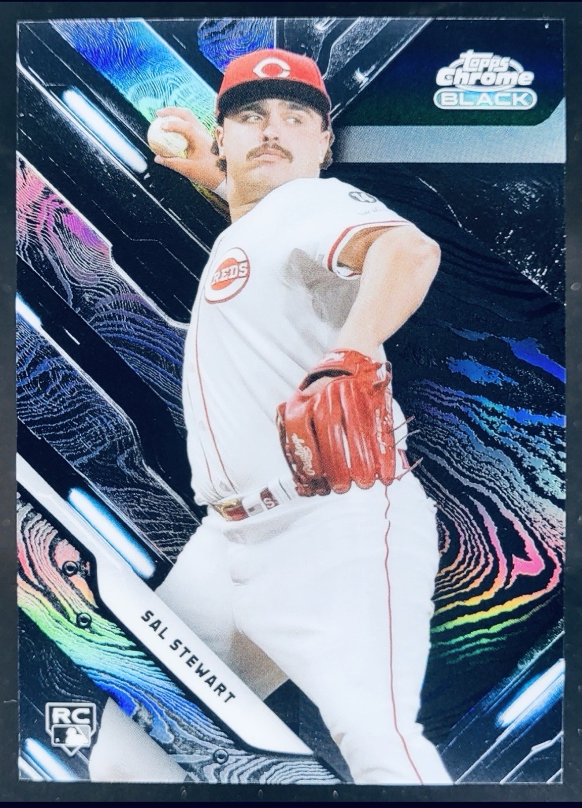 Sal Stewart 2026 Topps Chrome Black Damascus #DAM-27 Cincinnati Reds Rookie!