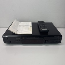 Sony MiniDisc Deck Model MDS-JE520 Wide Bit Stream Player/Recorder Tested Remote