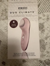 HoMedics Duo Climate Hot & Cold Sonic Facial Wand 4 Modes Vibration Massage PINK