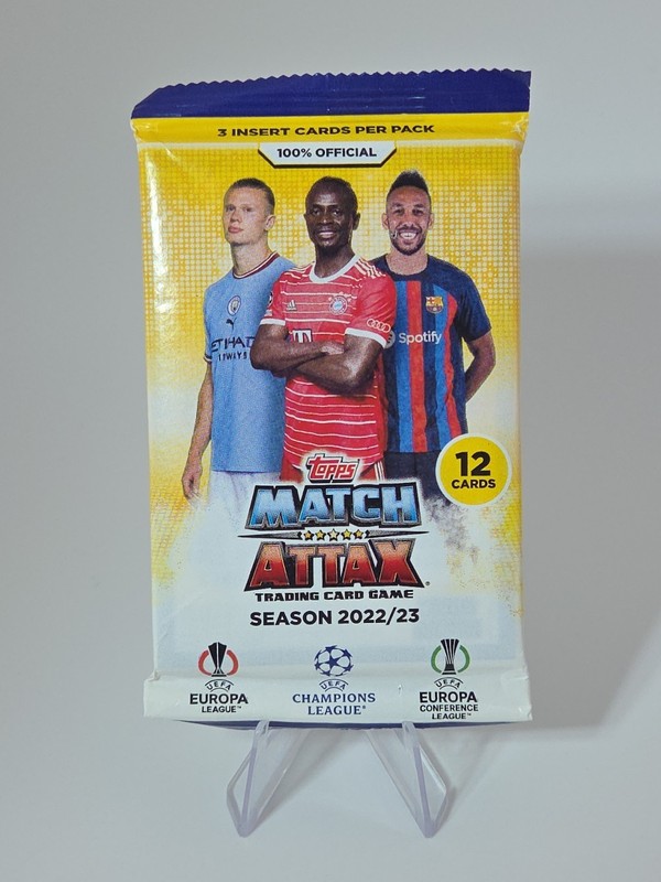Topps- Match Attax 2022-23  Pack Factory Sealed - 12 Cards SEALED PACKS