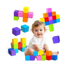 Magnetic Blocks, Large Magnetic Building Blocks for Toddlers, 1.65 Inch 3D Ma...
