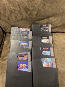 Capcom NES Game Lot -9 Gun smoke, 1942/43, Ghost And Goblins, Viper, Trojan,