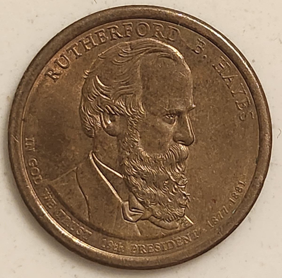 RUTHERFORD B. HAYES 19TH President (1877-1881) 2011 US One Dollar