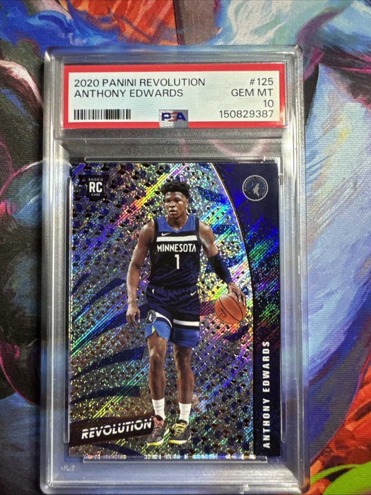 PSA 10 2020-21 Panini Revolution - Rookies Anthony Edwards #125 (RC)
