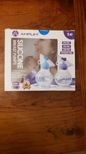 AMPLIM Manual Silicone Breast Pump, Gen 3 (5OZ, 2 Count)