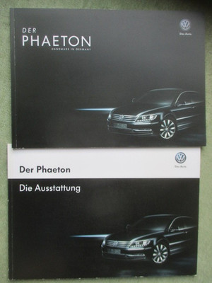VW Phaeton Prospekt Mai 2013 +Austattung Kataloge +Exclusive 206kw  V6 V8+TDI