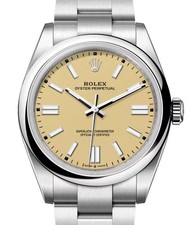 eLive- Rolex Oyster Perpetual 41mm Beige Dial 134300