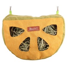 Hanging Hay Feeder Bag Washable Anti-Waste for Bunny Hamster Small Pet Cage Use