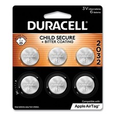6 2032 Duracell Coin Cell Batteries - Lithium 3V - CR2032, DL2032, ECR2032 