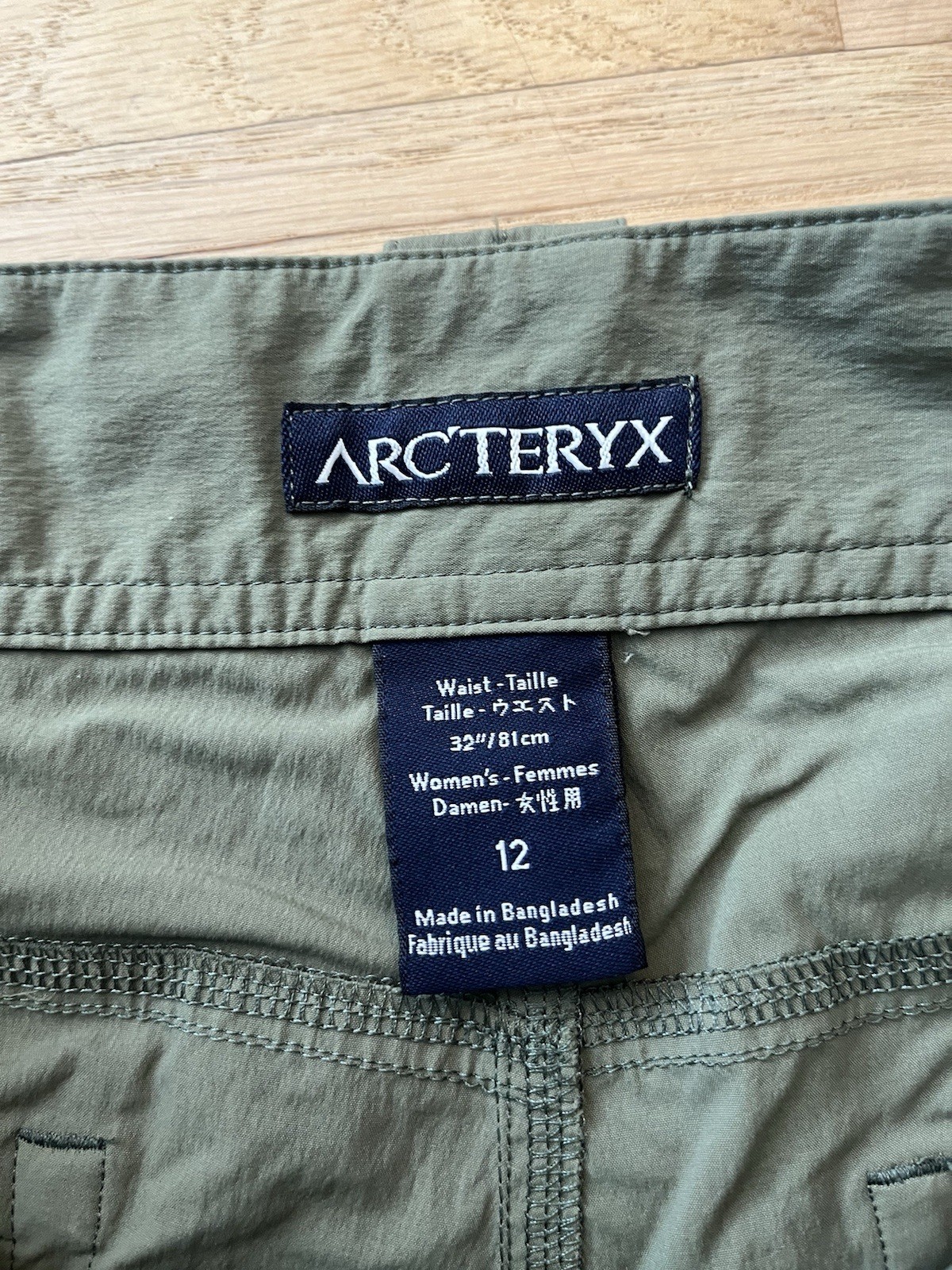ARC'TERYX Arcteryx pantaloncino donna taglia 12 verde nylon leggero escursionismo parapetto