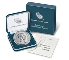 1 Oz .999 Silver Us Presidential Medal - Abraham Lincoln - Omp Coa - U2969 Stock 1 Oz .999 Silver Us Presidential Medal - Abraham Lincoln - Omp Coa - U2969 Stock