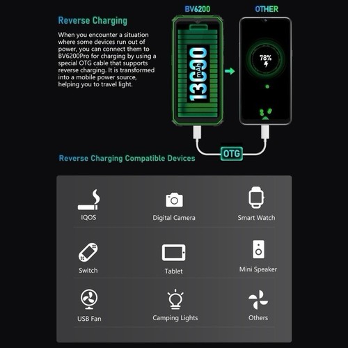 6GB +128GB Blackview BV6200 Pro Rugged Smartphone Android 14 13000mAh 4G Phone - Bild 13 von 24