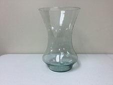 Large 12" Tall Green Tinted Glass Vase for Large Bouquets
