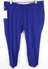 Suitsupply Lazio Mens Trouser Pants UK44S Light Blue Pure Wool Pleated
