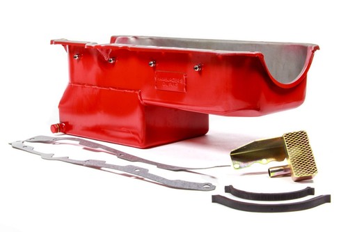 Trans-Dapt 1038, Kit 86-00 Sbc Drag Race Oil Pan Red Steel Performance Parts - Picture 3 of 10