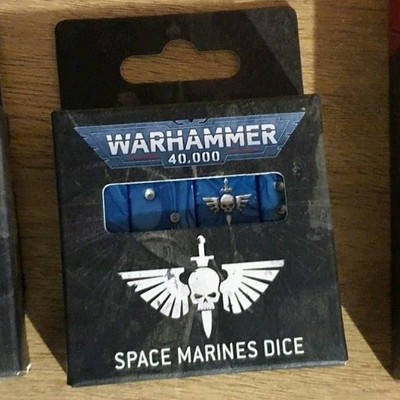 Games Workshop Warhammer 40k Space Marines Dice 2023 16xD6 WH40K Ultramarines GW