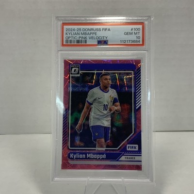 2024-25 Panini Donruss Fifa - Optic Kylian Mbappe #100 Pink Velocity Prizm /99