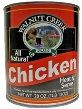 AmishTastes Walnut Creek Canned Boneless Chicken Pieces, Heat & Serve
