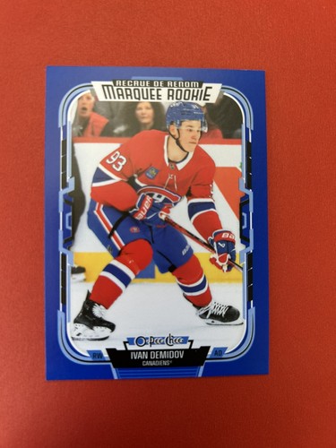 2025-26 O-Pee-Chee Hockey Ivan Demidov Marquee Rookie Blue RC
