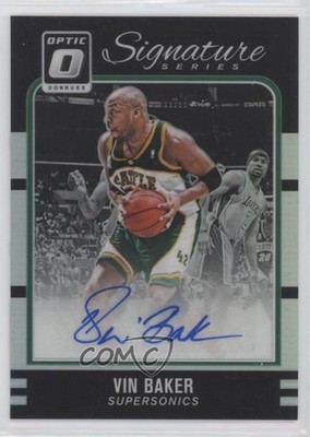 2016 Panini Donruss Optic Signature Series Holo Silver Prizm Vin Baker Auto 1x8