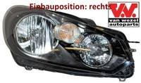 VAN Wezel 5863964 Hauptscheinwerfer Rechts Scheinwerfer Frontscheinwerfer