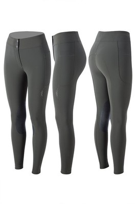 ANIMO Ladies Breeches NUVELIN Knee Trim Survivor Dark Green FS/22