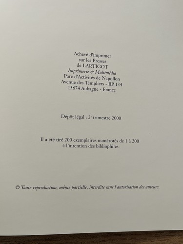 Le Testament du Côtier Tellène 2000 Limited Edition signiert maritim - Bild 14 von 16